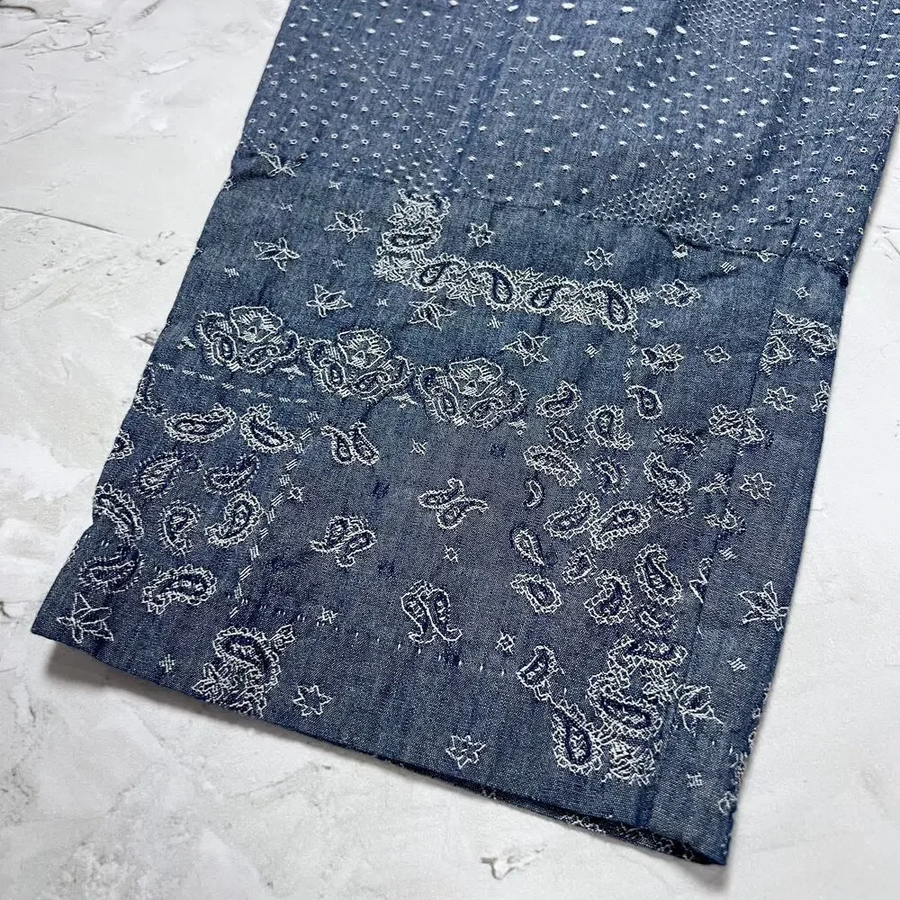 Kith Japanese Patchwork Jacquard Stryker Pant SIZE XL Light Indigo 2022 NWOT